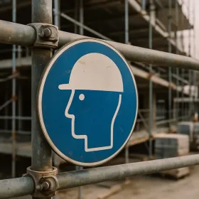 M014 – Casque de sécurité obligatoire ∅ 20 cm – Pictogramme EPI