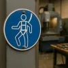 M018 – Harnais de sécurité obligatoire ∅ 20 cm – Pictogramme EPI