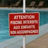 Panneau piscine sécurité – Interdiction enfants non accompagnés
