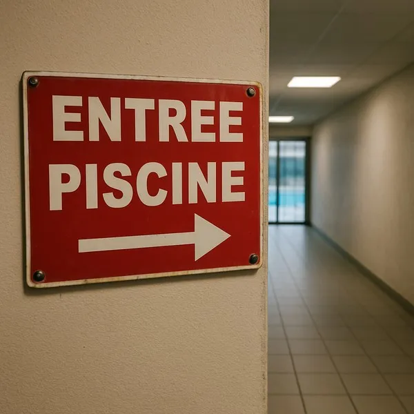 Panneau Entrée piscine à droite – Panneau piscine