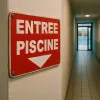 Panneau Entrée piscine en bas – Panneau piscine