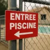 Panneau Entrée piscine vers la gauche – Panneau piscine