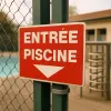 Panneau Entrée piscine en bas – Panneau piscine