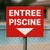 Panneau Entrée piscine en bas – Panneau piscine