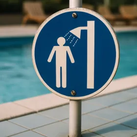 Panneau douche obligatoire – Panneau piscine