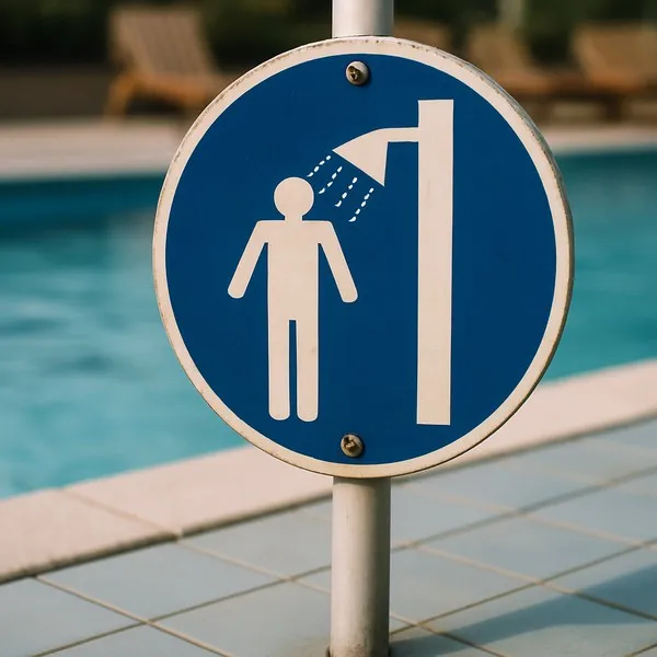 Panneau douche obligatoire – Panneau piscine