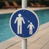 Panneau obligation de surveiller vos enfants – Panneau piscine
