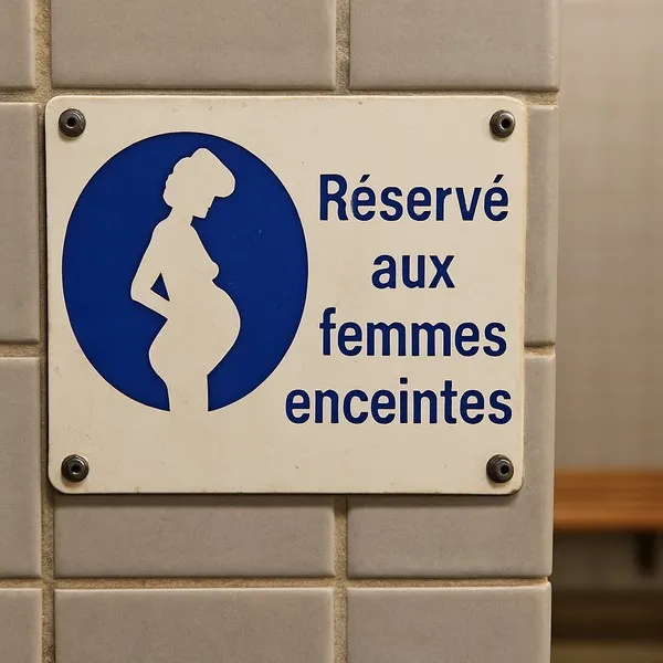 Panneau réservé aux femmes enceintes – Panneau piscine