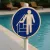 Panneau obligation de pendre l'escalier – Panneau piscine
