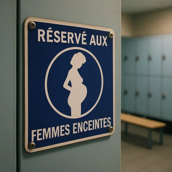 Panneau réservé aux femmes enceintes – Panneau piscine