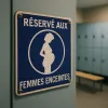 Panneau réservé aux femmes enceintes – Panneau piscine