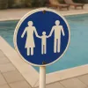 Panneau obligation de tenir vos enfants – Panneau piscine