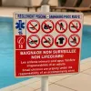 Panneau règlement piscine obligatoire | Consignes de sécurité 30x20 cm