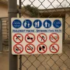 Règlement piscine obligatoire A3 extérieur - Panneau signalétique