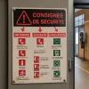Panneau Consignes Sécurité Incendie et Évacuation Obligatoire