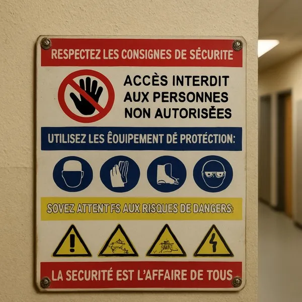 Consignes de sécurité en entreprise : Affichage obligatoire