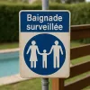 Panneau obligation de tenir vos enfants – Panneau piscine