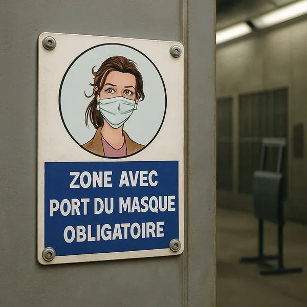 Panneau signalétique masque obligatoire - Conformité et sécurité