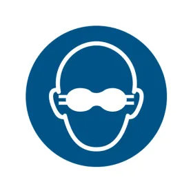 M007 — Lunettes opaques obligatoires · Pictogramme EPI ISO 7010