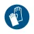 M009 — Gants de protection obligatoires · Pictogramme EPI ISO 7010