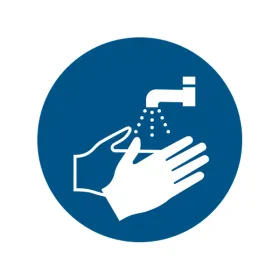 M011 — Lavage des mains obligatoire · Pictogramme EPI ISO 7010
