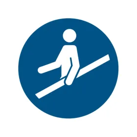 M012 — Utiliser la main courante · Pictogramme EPI ISO 7010