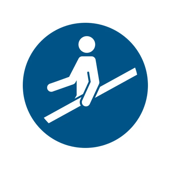 M012 — Utiliser la main courante · Pictogramme EPI ISO 7010