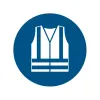 Pictogramme gilet haute visibilité obligatoire M015