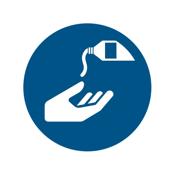 M022 — Utiliser une crème de protection · Pictogramme EPI ISO 7010