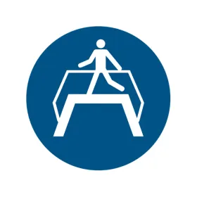 M023 — Utiliser la passerelle · Pictogramme EPI ISO 7010