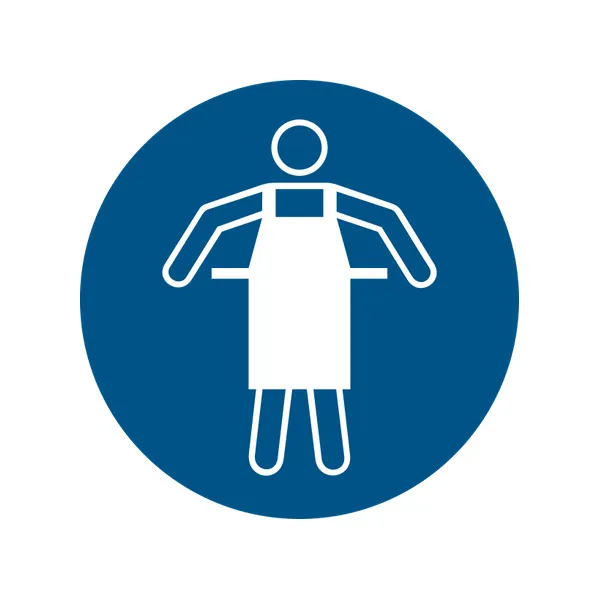 M026 — Utiliser un tablier de protection · Pictogramme EPI ISO 7010