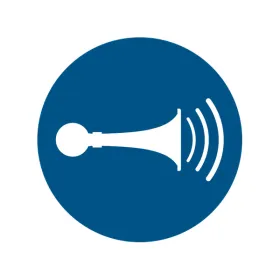 M029 — Klaxon obligatoire · Pictogramme EPI ISO 7010