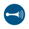 Pictogramme klaxon obligatoire M029 · ISO 7010