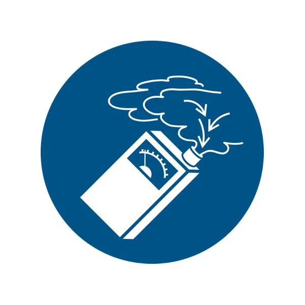 M048 — Détecteur de gaz obligatoire · Pictogramme EPI ISO 7010