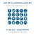 Lot 20 autocollants pictogrammes EPI au choix ∅ 20 cm · Pictogramme EP