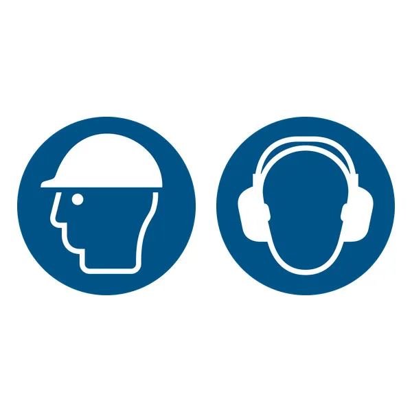 M014+M003 — Casque + Protection auditive obligatoires · Pictogramme EP