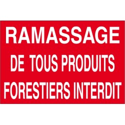 Ramassage de tous produits forestiers interdit