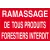 Ramassage de tout produit forestier interdit-Interdiction-Panneaux Signalétiques
