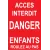 Accès interdit danger enfants roulez au pas-Panneau danger enfants-Panneaux Signalétiques