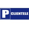 Panneau signalétique parking clientèle