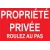 Propriété privée roulez au pas-Panneau attention Danger-Panneaux Signalétiques