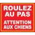 Roulez au pas attention aux chiens-Panneau attention au chien-Panneaux Signalétiques