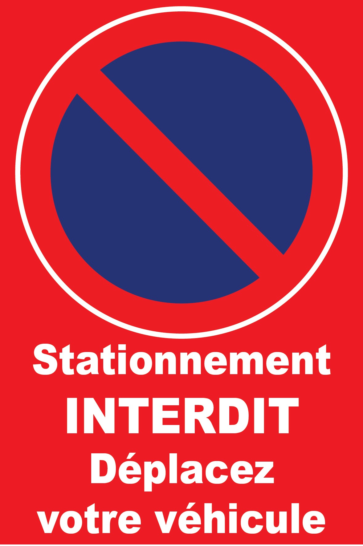 Etiquettes dissuasives stationnement interdit - Panneaux Signalétiques