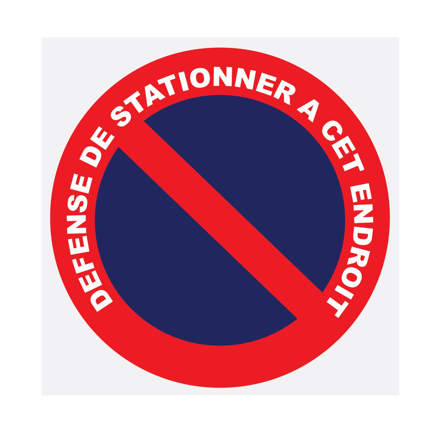 Autocollant de dissuasion pour parking arrêt et stationnement interdit  menace de mise en fourrière