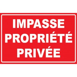 Impasse propriété privée