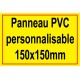 Panneau personnalisé en PVC 150x150mm
