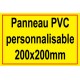 Panneau personnalisé en PVC 200x200mm