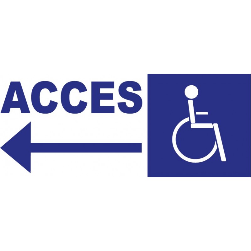 Autocollant accessibilité handicapé