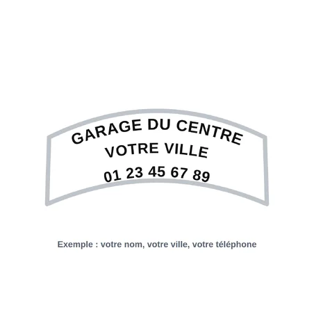 Signature de coffre auto "serie liner" 150ex en noir-Signalétique garage-Panneaux Signalétiques