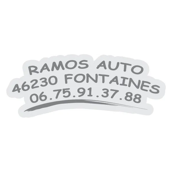 Signature de coffre auto "serie liner" 150ex en GRIS-Signalétique garage-Panneaux Signalétiques